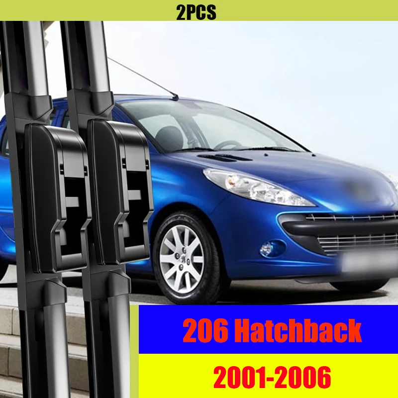 

For Peugeot 206 Front Wiper Blades 2001-2006 2002 2003 2004 2005 Windscreen Windshield Window Accessories 26"+16"