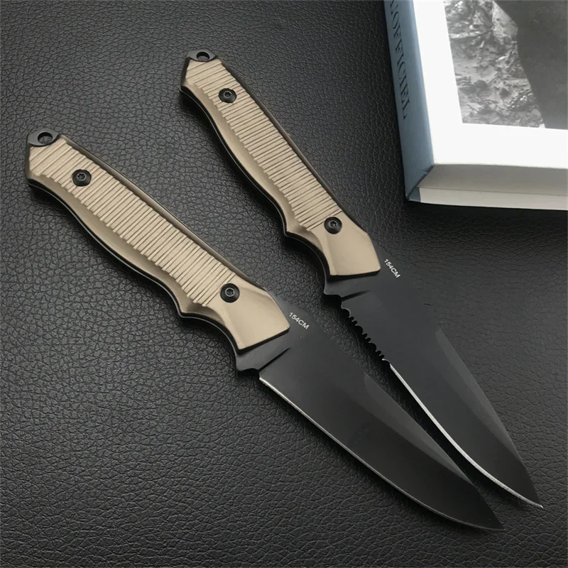 BM 140BK 알루미늄 합금 핸들 전투 군사 고경도 다기능 등산 도구 날카로운 절단 남자 선물