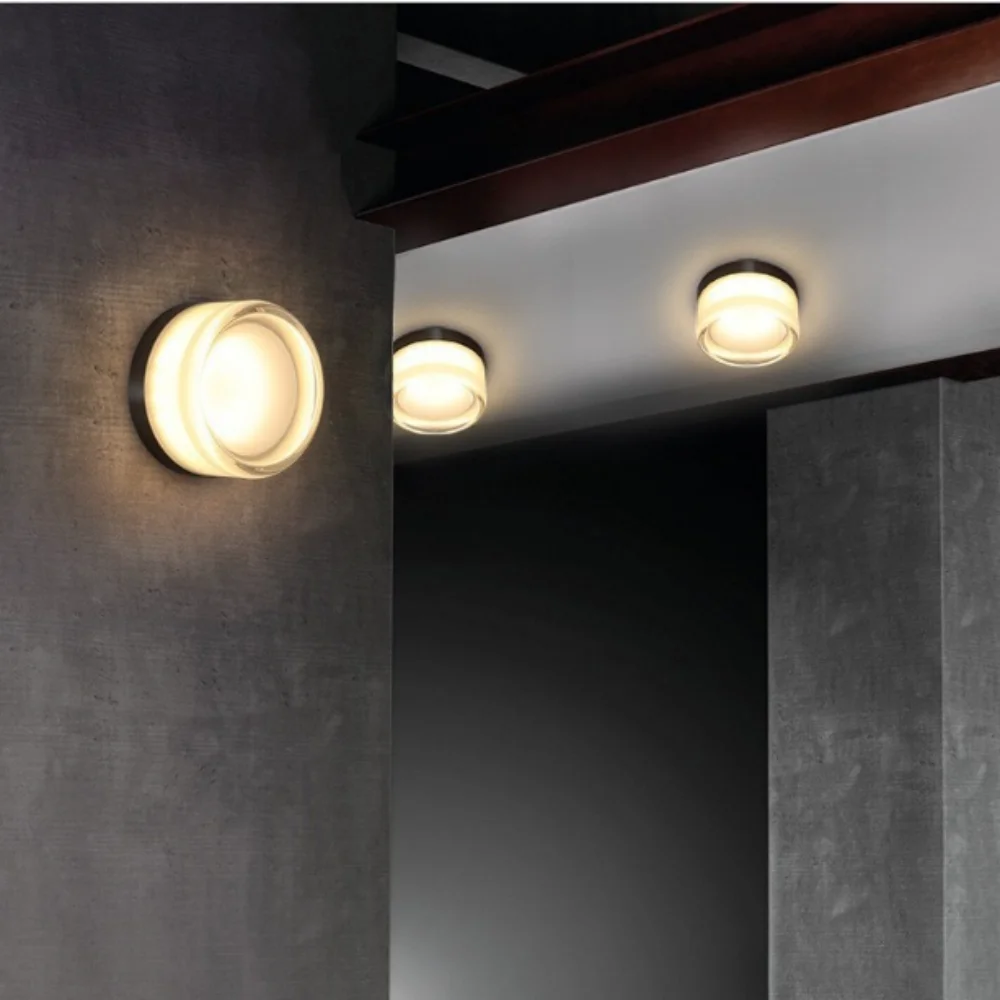 Modern Round Wall Light Acrylic LED Jelly Decor Wall Lamp Corridor Stair Living Bedroom Bedside Home Indoor Background Lighting