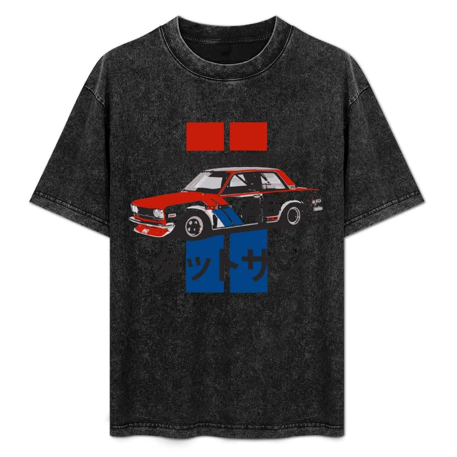 

Vintage Datsun 510 Bluebird Race Car T-Shirt Urban Style Print T-Shirt