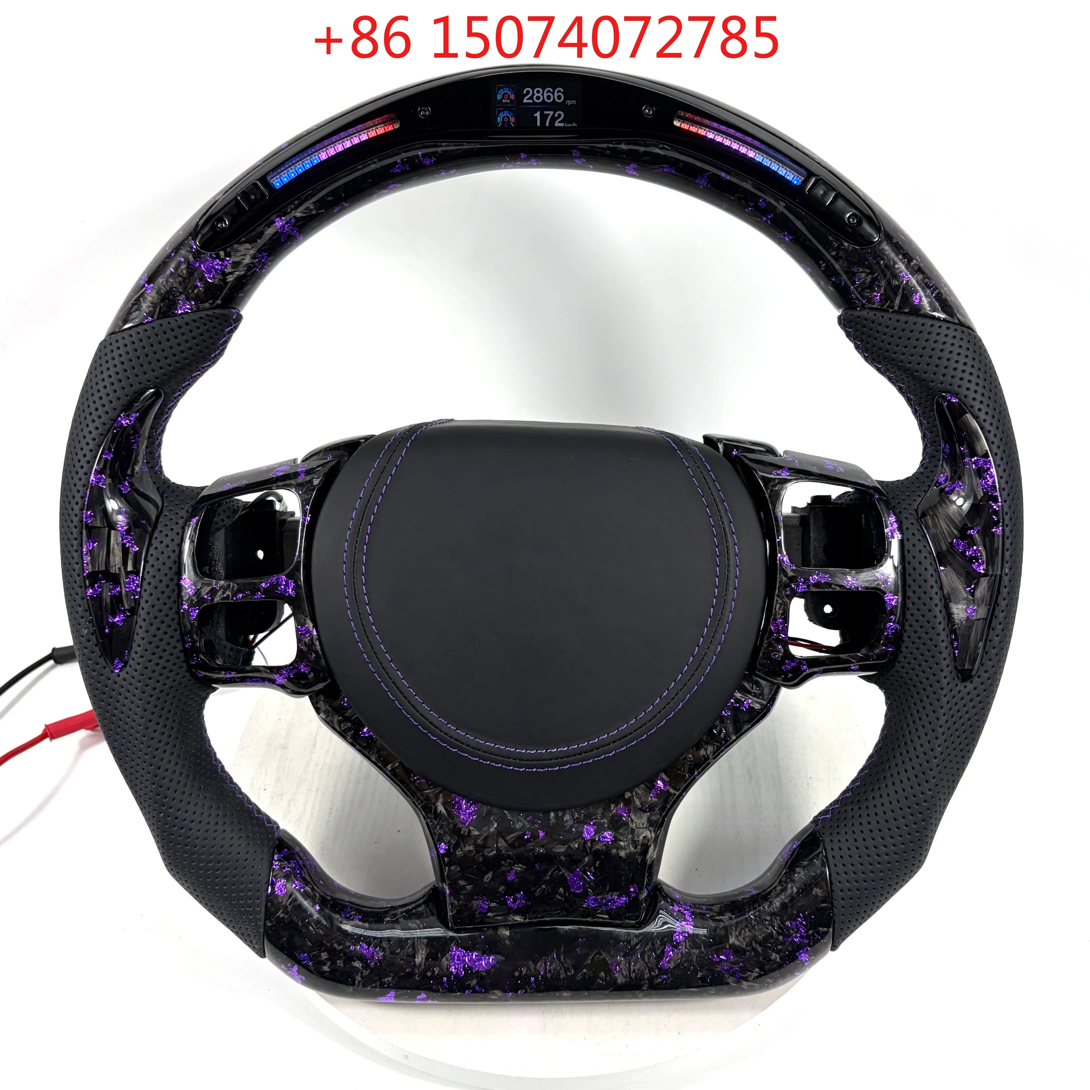 Custom Carbon Fiber Leather Steering Wheel For Lexus IS250 IS350 ES GS RX NX GX CT200 RC All Models
