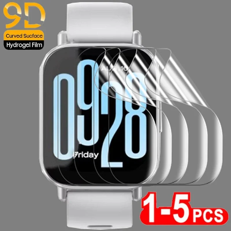 1-10PCS Hydrogel Film For Xiaomi  For Redmi Watch 5Active Watch4/3 2Lite Waterproof Screen Protector For Redmi Watch5/4/3/2 Film