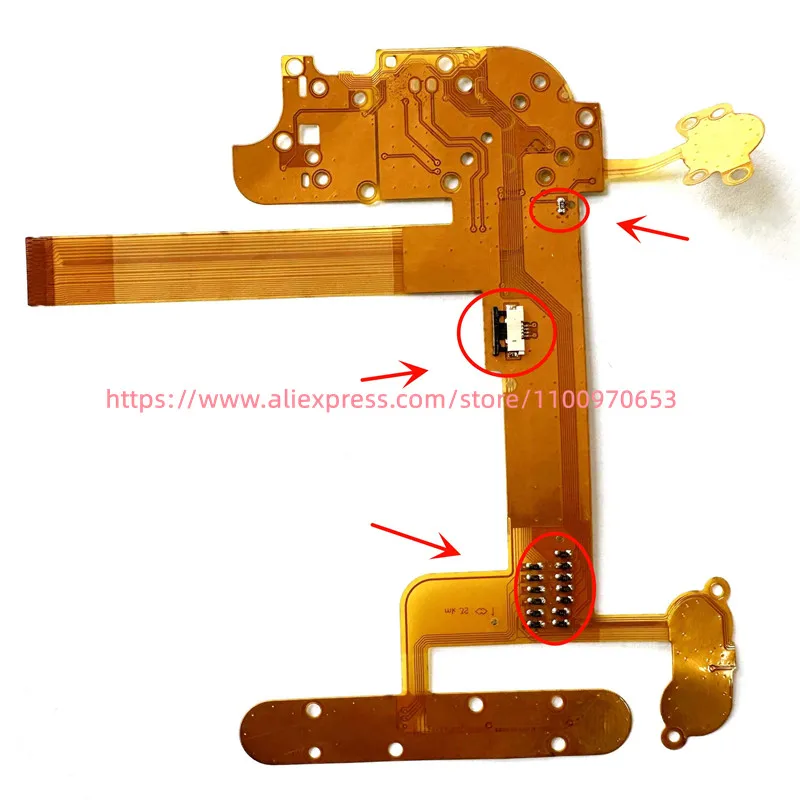 For Nikon D7100 function key board Keyboard Button flex cable replacement repair and Digital camera part With IC and socket