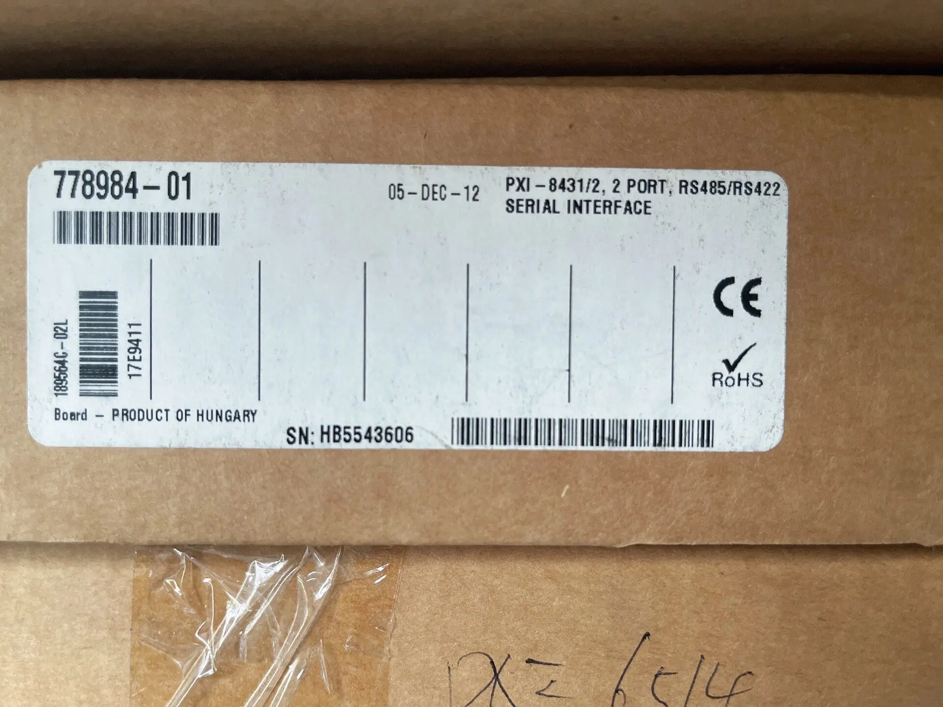 NI PXI-8431/2 Two-channel RS485/RS422 Serial Port Die