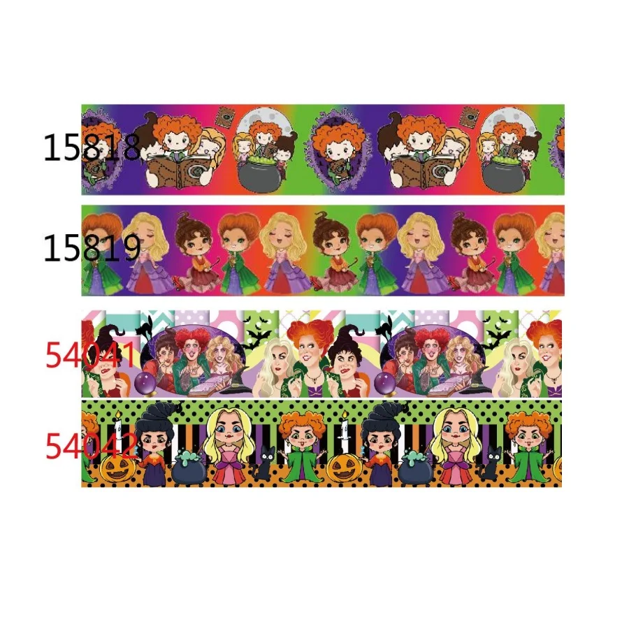 5Yards Disney Hocus Pocus 22mm Ribbon Grosgrain Printed  for DIY Bows