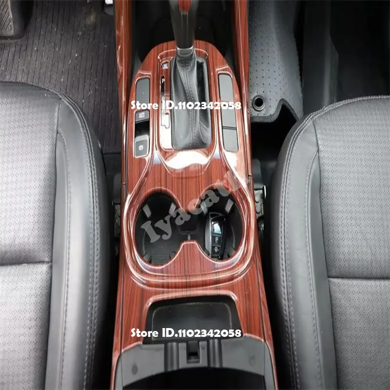 LHD ABS Glossy Wood for Hyundai Santa Fe IX45 2013-2018  Door Handle Bowl Armrest Window Rise Gear Shift Panle AC Vent Cover