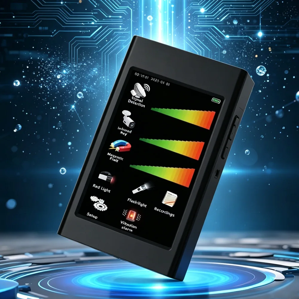 Innovative Covert WiFi Camera/GPS Signal Detector Anti-tracker Infrared LCD Spy Device GSM/Bug/Wiretapping Detection scanner T68