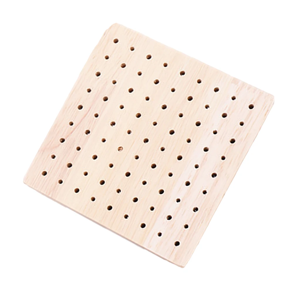 

Clay Figurines Rack Wooden Base Display Stand Durable Natural Wood Heat Resistant Easy Clean For Decoration Home Store Use
