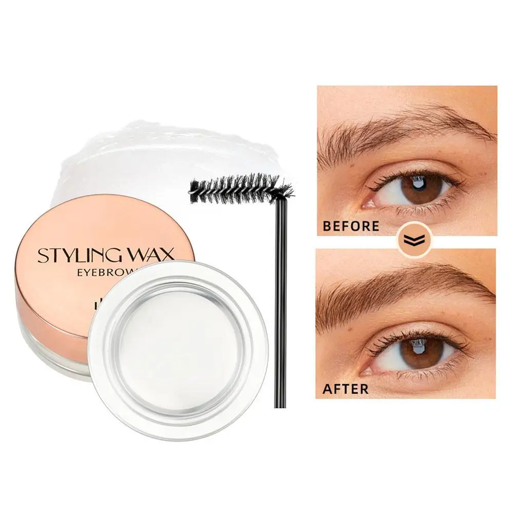 Forma del sopracciglio Gel Sapone Trasparente Trucco tridimensionale Gel a lunga durata Styling Cera Sopracciglio Sopracciglio impermeabile Sopracciglio A5V5