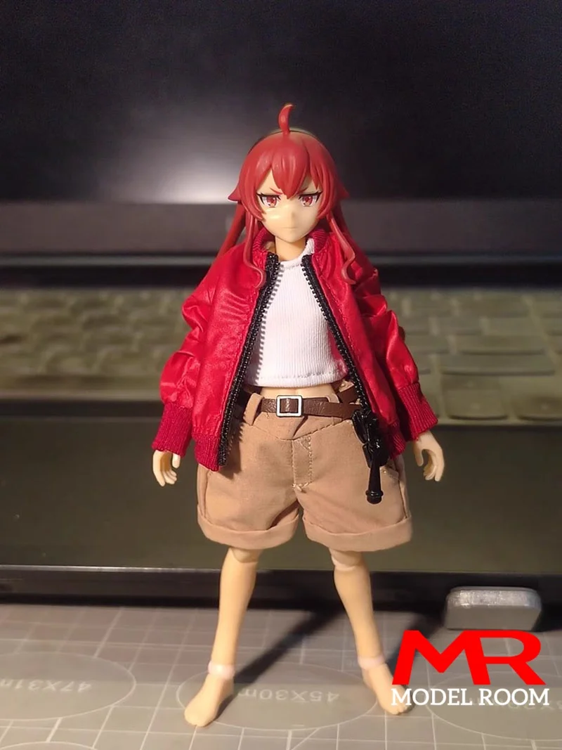 ATStory 1/12 femme T-shirt court veste à glissière vêtements modèle adapté 6 ''SnailShell SHF ML Romankey soldat figurine corps poupée