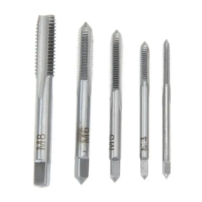 

Metric Tap Set Of Taps Drill Bits T-type Wrench Sets M3-M8 Machine Spiral Point Screw Thread Tapping Tools Bit