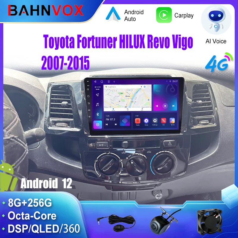 

Android Car Radio GPS Navigation Multimedia Video Player for Toyota Fortuner HILUX Revo Vigo 2007-2015 Stereo Tape Recorder