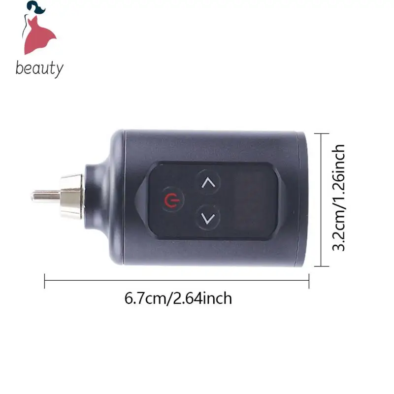 Wireless Tattoo Power RCA Socket 1400MA Portable Rechargeable Battery Tattoo Supply