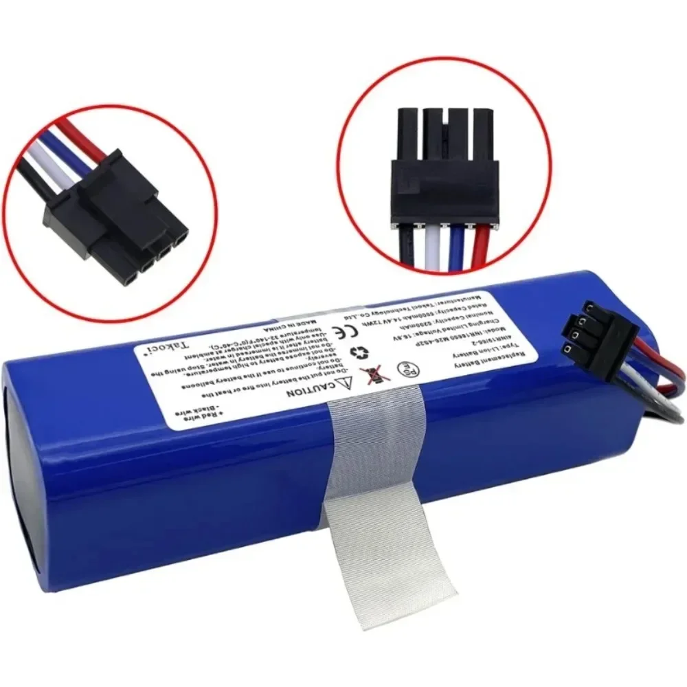 Baterias de substituição para qihoo 360 s9 eufy robovac l70 aspirador robótico peças reposição 14.4v 9800mah 18650 bateria