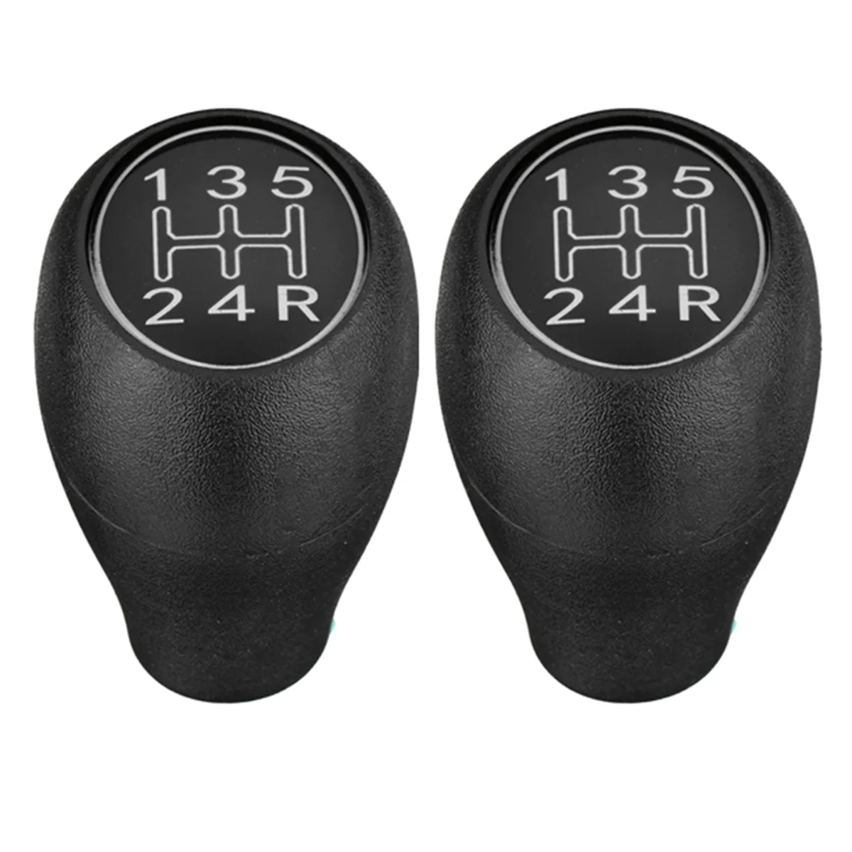 

2PCS 5 Speed Manual Car Gear Shift Knob Shifter Lever Handle Stick for Peugeot 504 505 309 205 CTI Silver