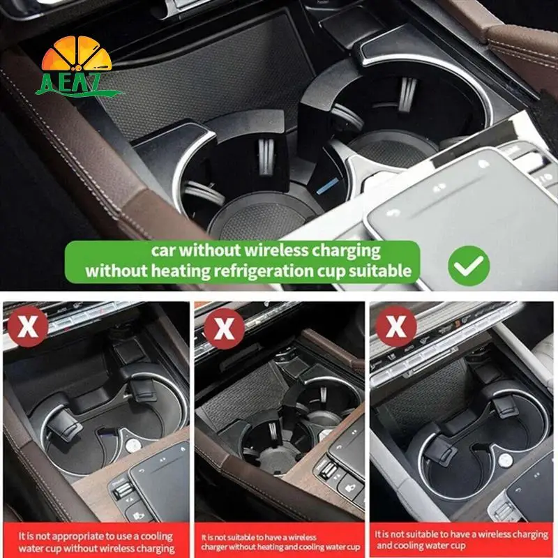 

AEA7-Car 15W QI Wireless Charger Mobile Phone Fast Wireless Charging Pad For Mercedes Benz GLE W176 GLE350 GLE 450 2020-2022