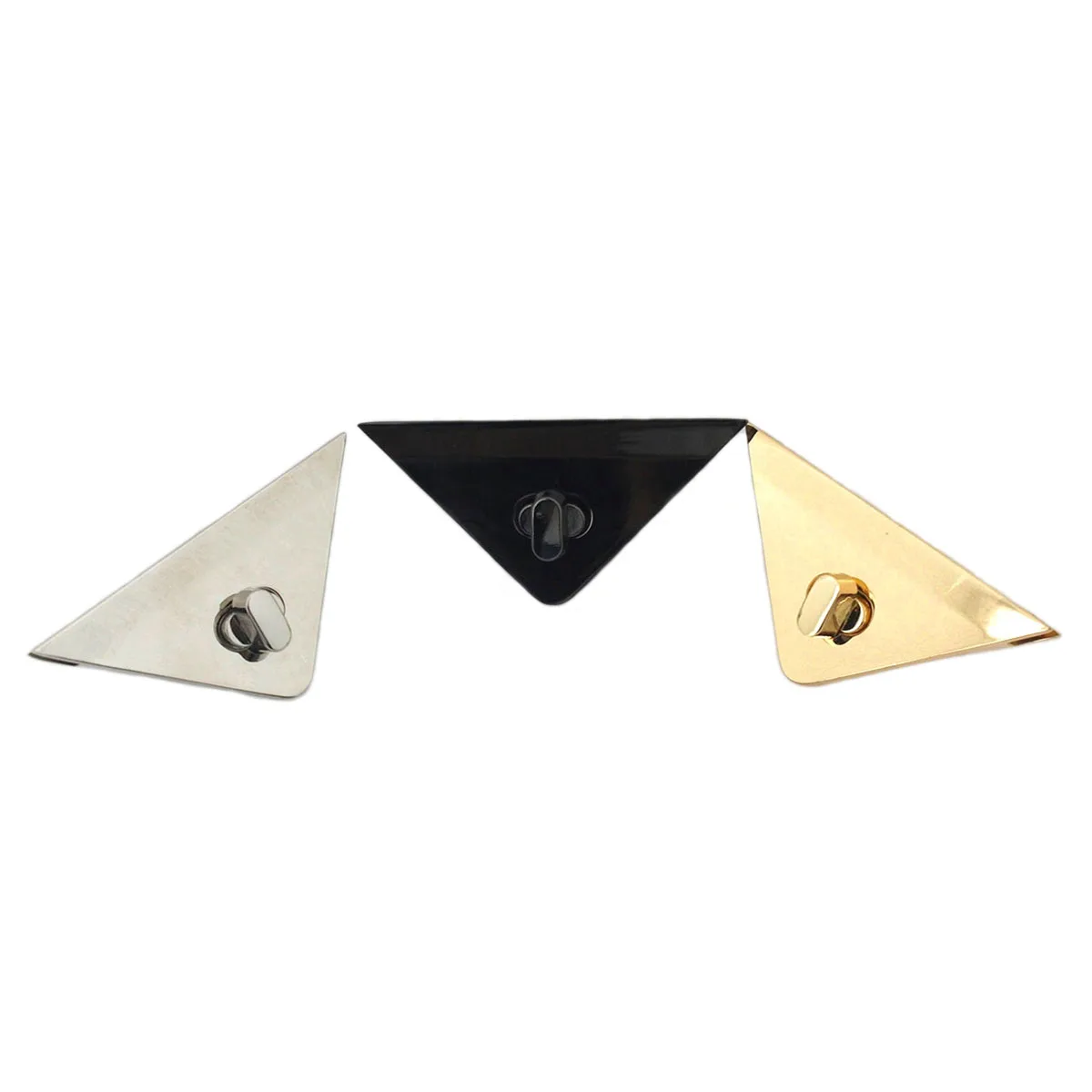 1piece Metal Triangle Turn Lock Fashion Switch Lock For DIY Handbag Bag Purse Luggage Hardware Closure Bag Parts Accessories