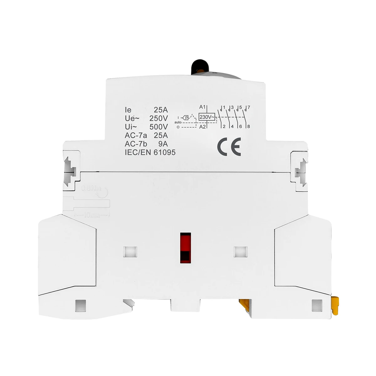 TOCT1 4P 25A 220 فولت/230 فولت 50/60 هرتز Din السكك الحديدية المنزلية التيار المتناوب وحدات قواطع مع دليل التحكم التبديل 4NO أو 2NO 2NC أو 4NC