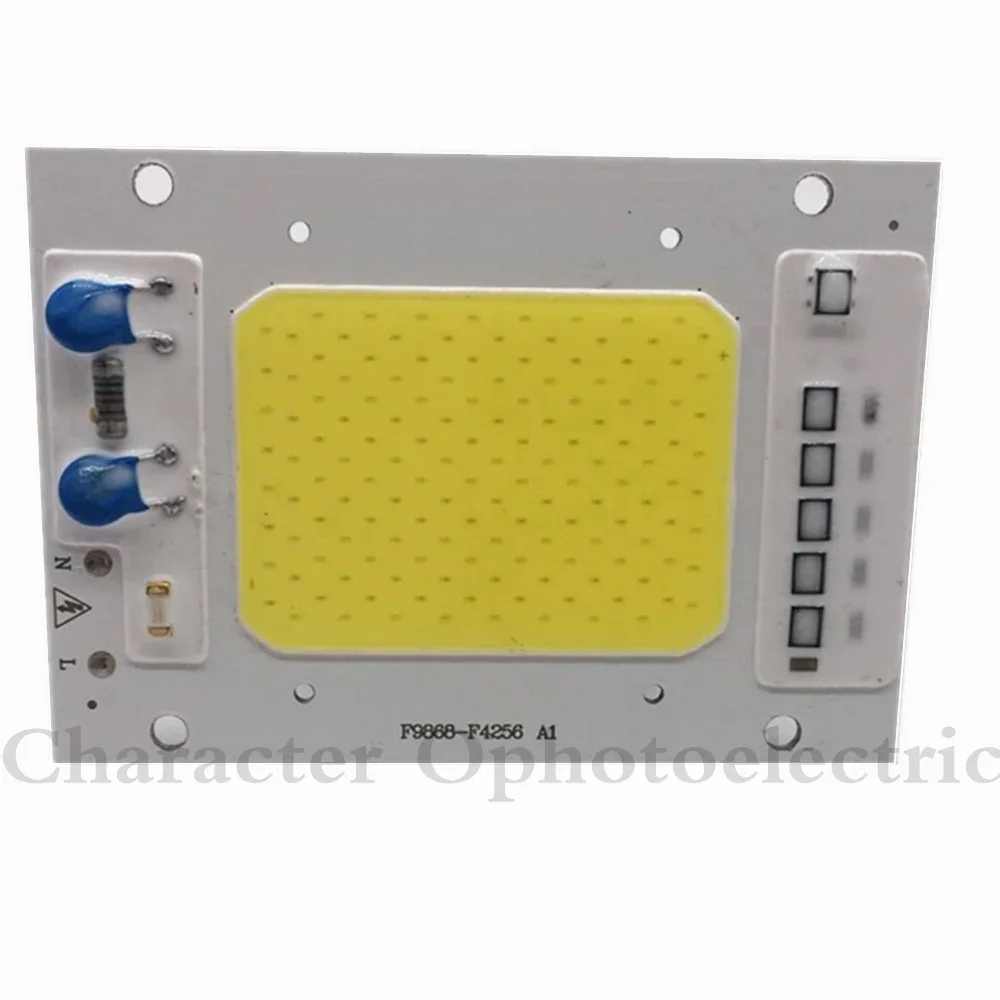 

5 шт. 50 Вт светодиодный чип COB 220 В светодиодная лампа с высоким люменом водонепроницаемая IP65 чипы света вход Smart IC для DIY прожектора прожектора