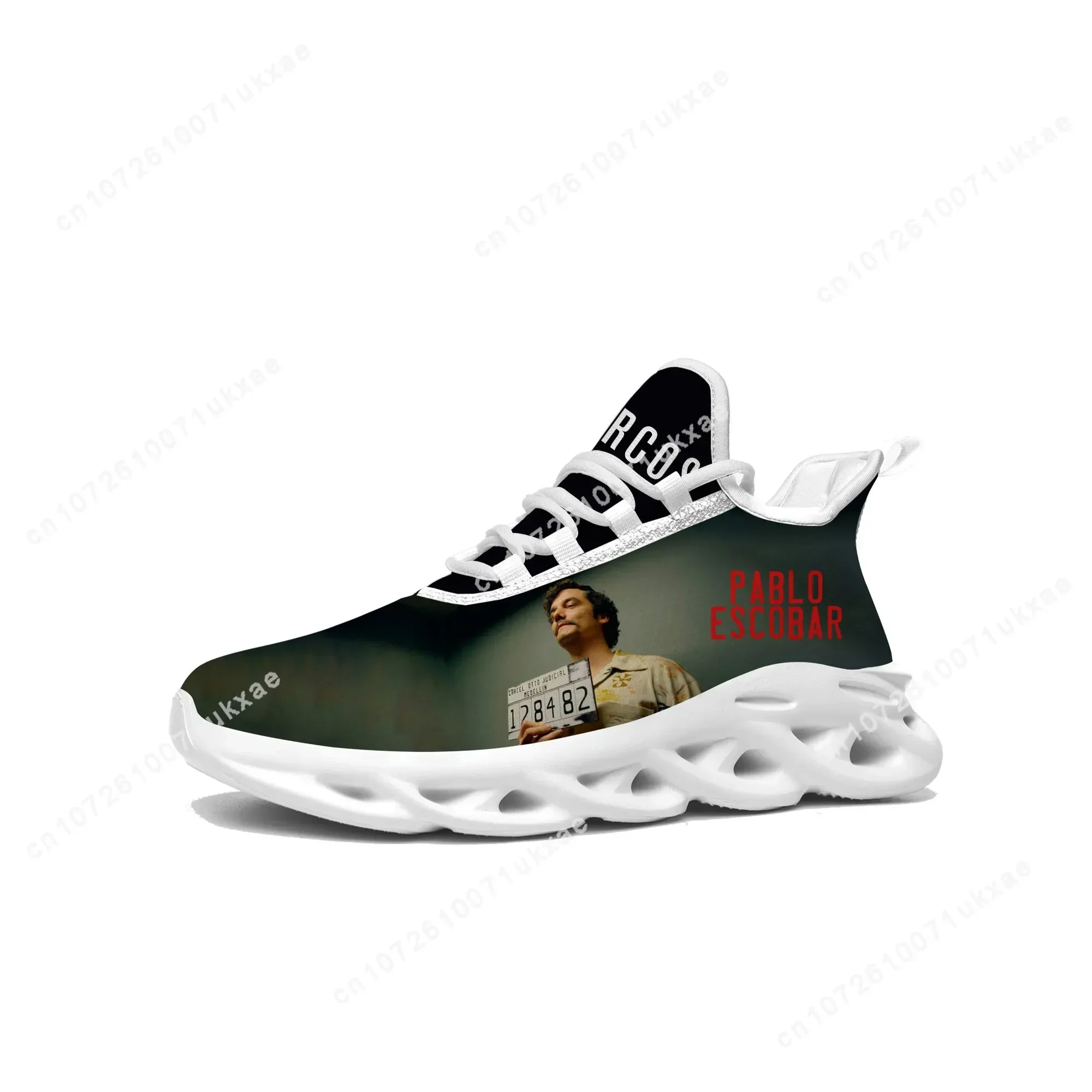 Narcos Flats Sneakers Mens Womens Sports Running Shoes High Quality Pablo Escobar Sneaker Lace Up Mesh Footwear custom made Shoe