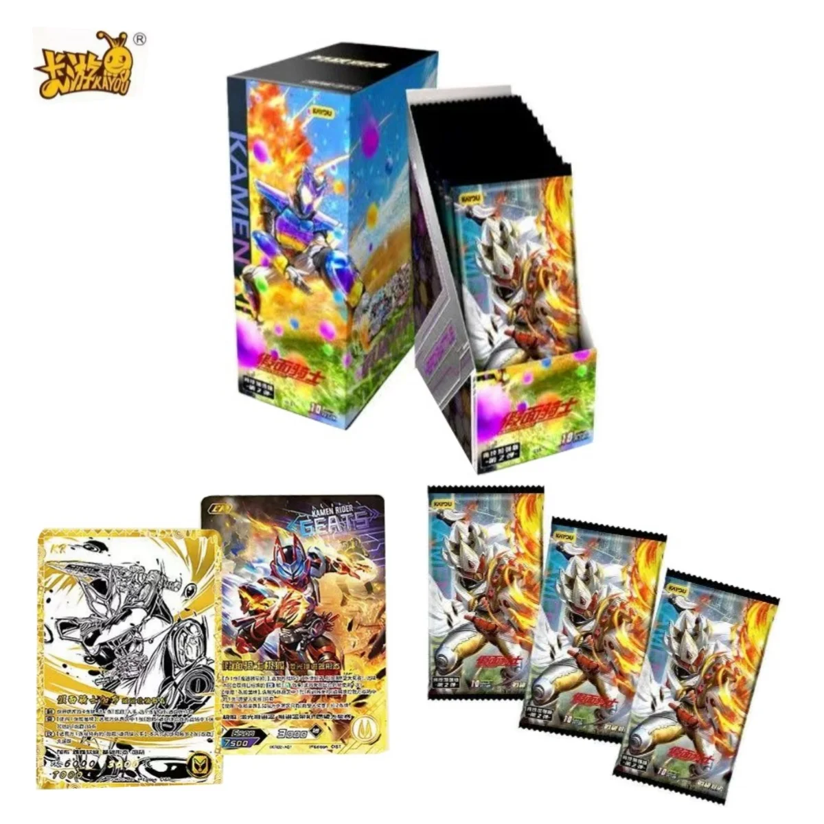 

KAYOU Genuine Kamen Rider Cards Hero Duel Competition Enhanced Edition Anime Character Peripheral Collection Kids Toys Gifts