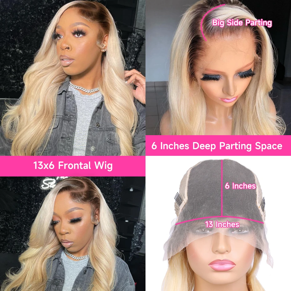 1B 613 Body Wave 13x6 Lace Fro – 613 Blonde Body Wave Lace Front Wig Bewertung und Preis