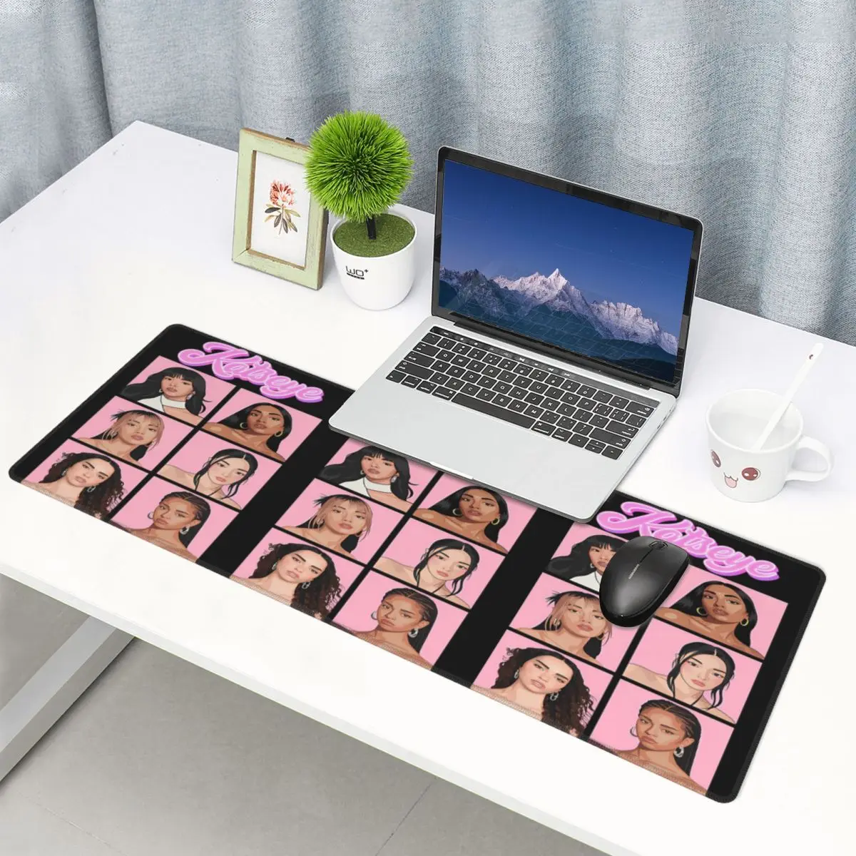 Large Mouse Pad Katseye Kpop Beautiful Chaos Gamer PC Laptop Mats Keyboard Carpet Computer Gaming Office Accessories Desk Mat