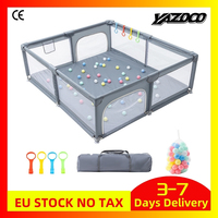 New Arrival Baby Playpen Child Safety Barrier Fence with Pull Ring Ball Box Game Playground for 6 months~6 Years Old Kids