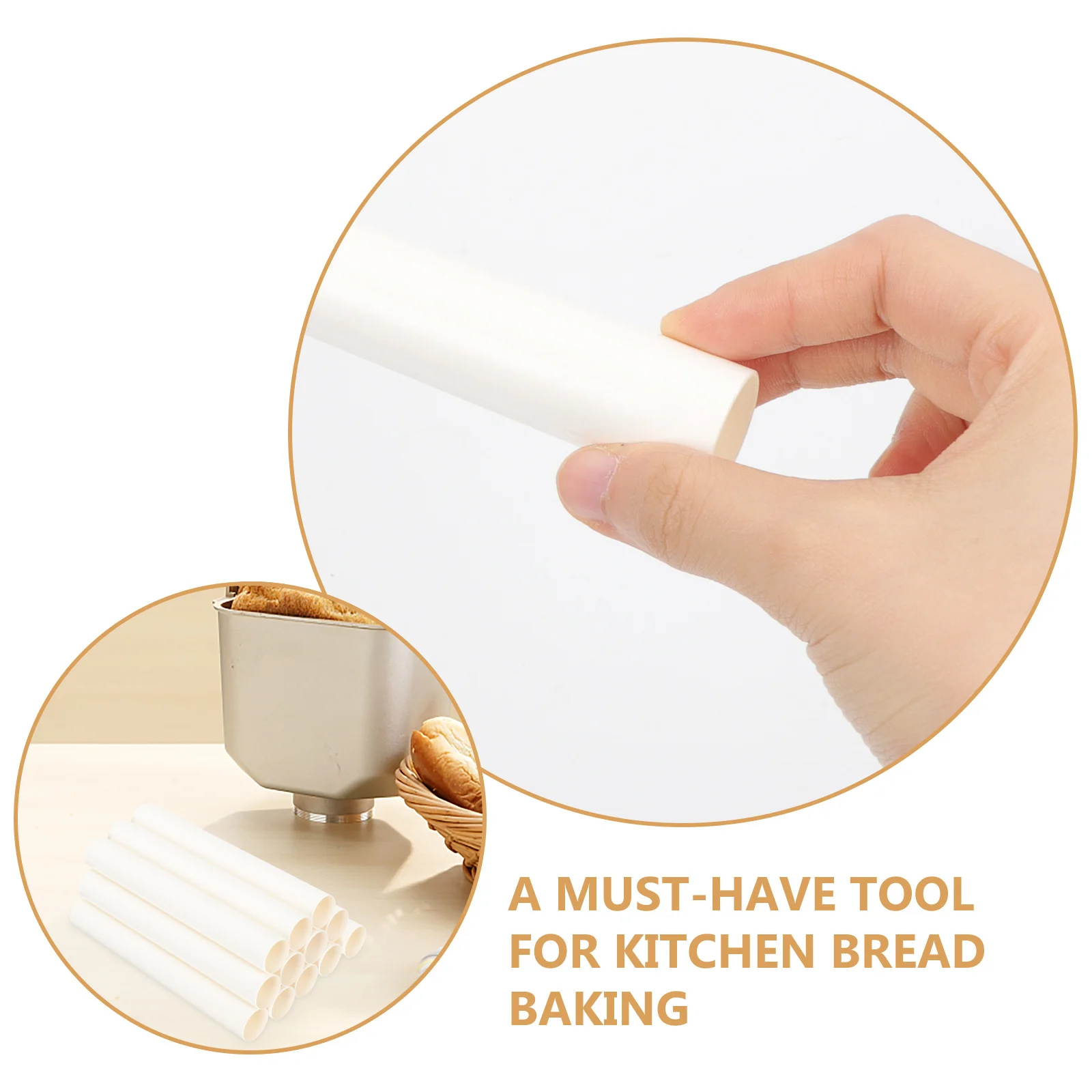 

36Pcs Nonstick Hollow Bread Molds Paper Horn Spiral Loaf Baking Mold Convenient for Kitchen Bread DIY Baking Mold