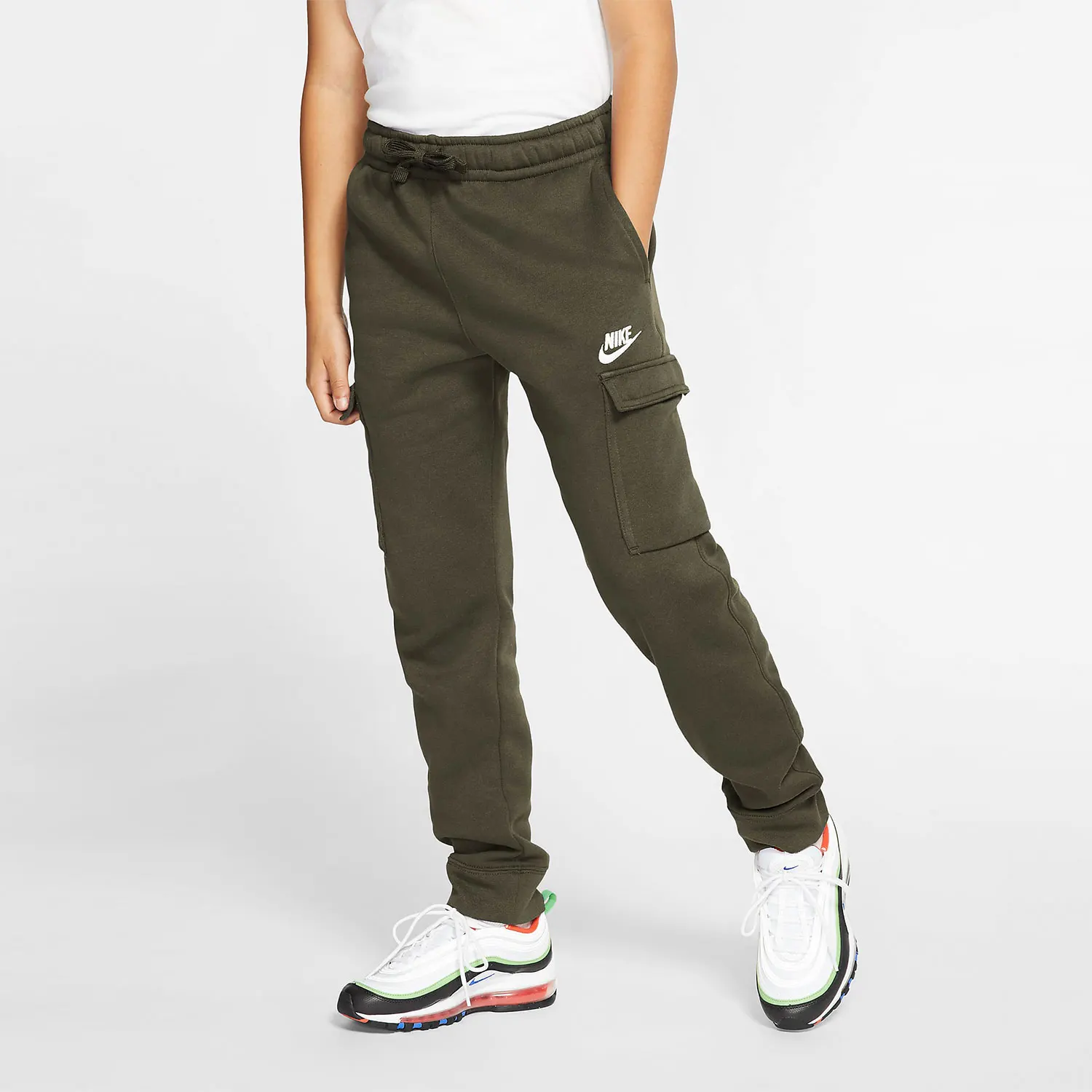 

Оригинальные детские спортивные свободные дышащие брюки Nike нового сезона CQ4298-326