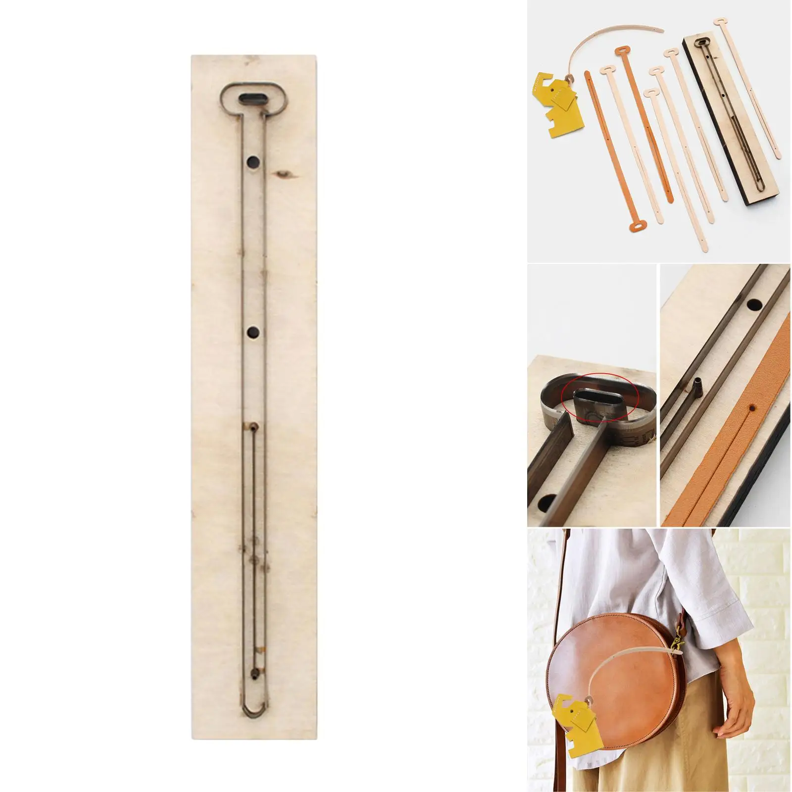 Leather Cutting Dies Strip Wooden Template Connect Belt Scrapbook Punching Leather Die Cutter for Home Decor