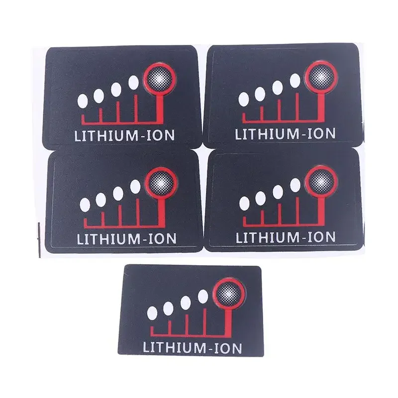 Zwart Voor M18 Lithium Batterij LED Power Display Stickers LED Key Label Voor 18V 48-11-1815 Li-ion Batterij