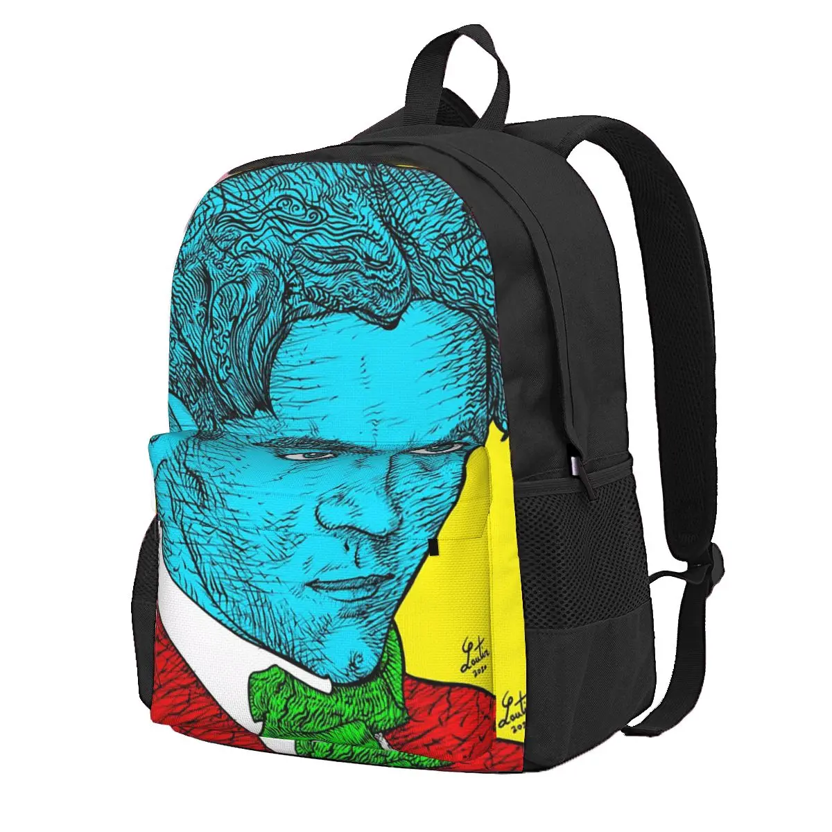 

Federico Garcia Lorca Portrait 16 Student Backpack School Bag Hiking Travel Daypack for Men Women Fashion Bookbag Shoulder Bags