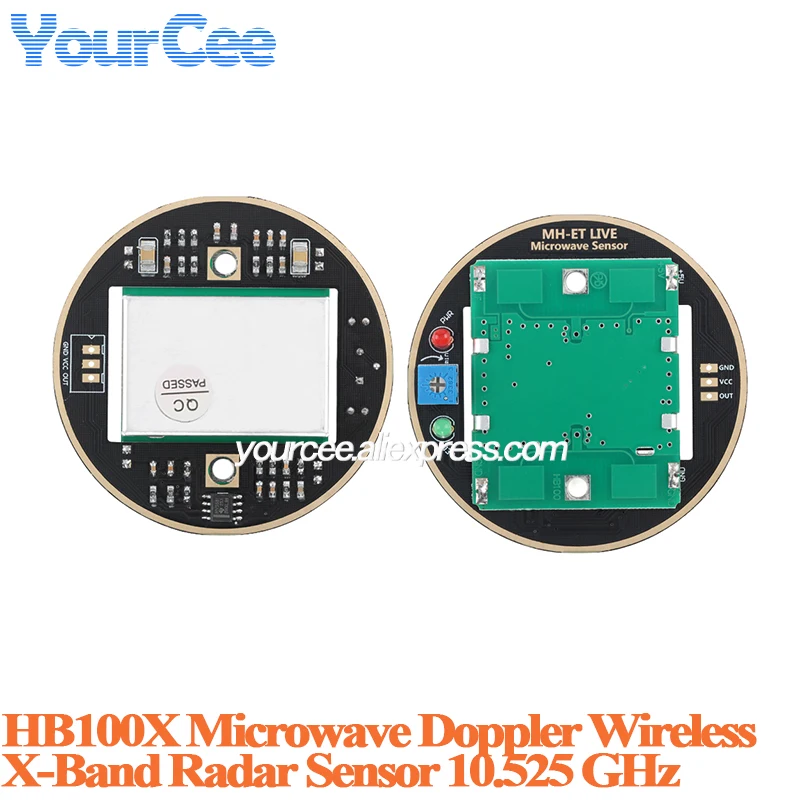 HB100 Microwave Doppler Radar Wireless Module DC 5V Microwave Motion Detector Sensor Module For Ardunio 10.525GHz RCWL-0516 24G