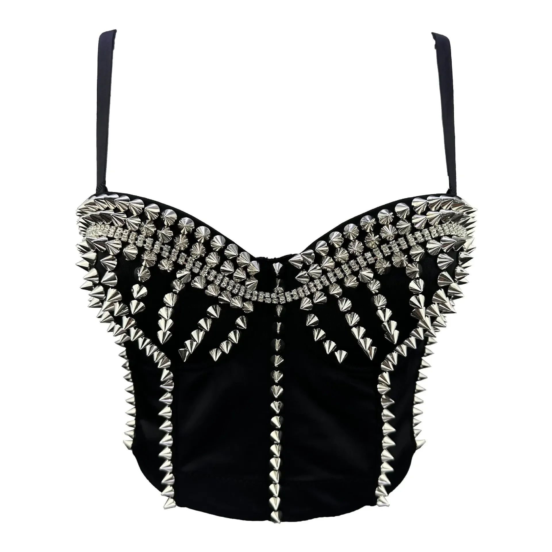 مشد بوستير مرصع بنمط فاسق للسيدات، توب قصير للمناسبات الخاصة، قمصان للحفلات المسائية، أزياء المسرح، ملابس نوم