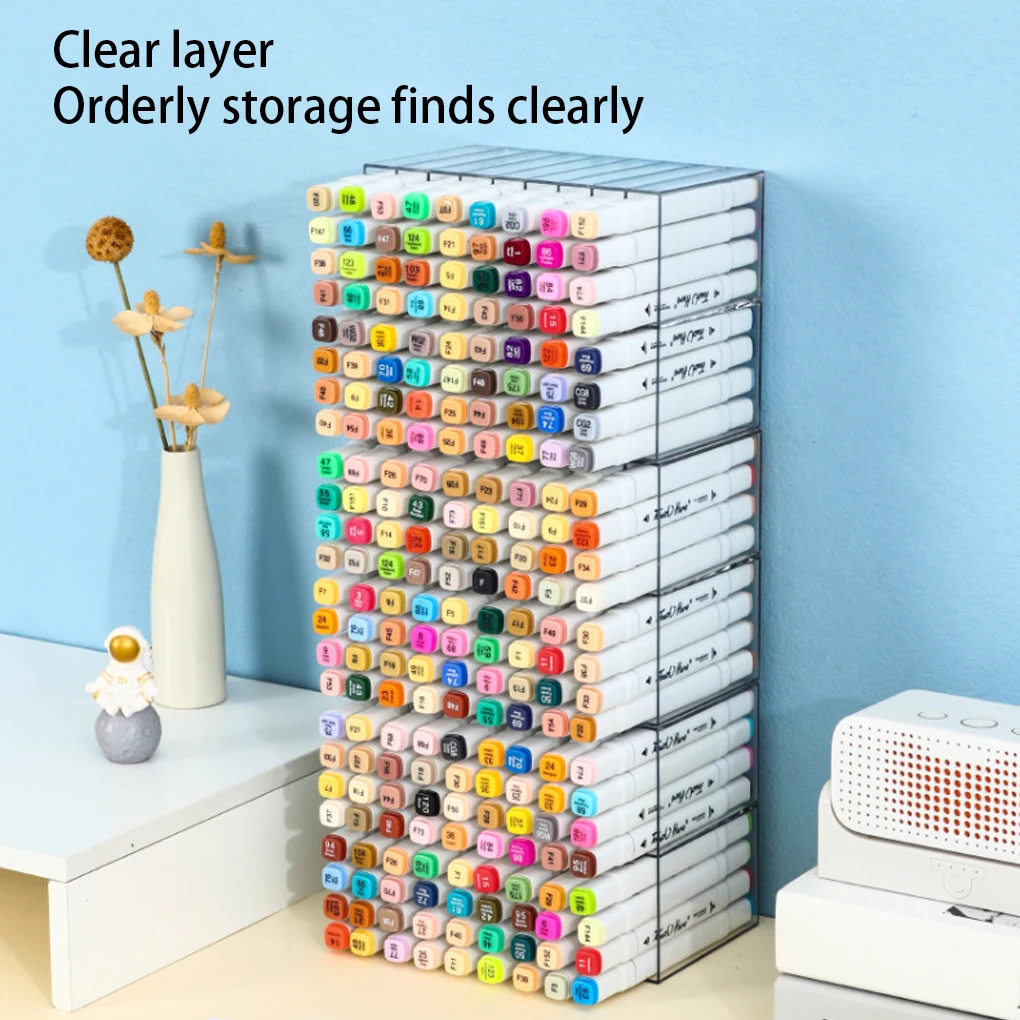 2 Stück Displayst änder Seitens chu blade Lager regal robuste Stift box mit großer Kapazität