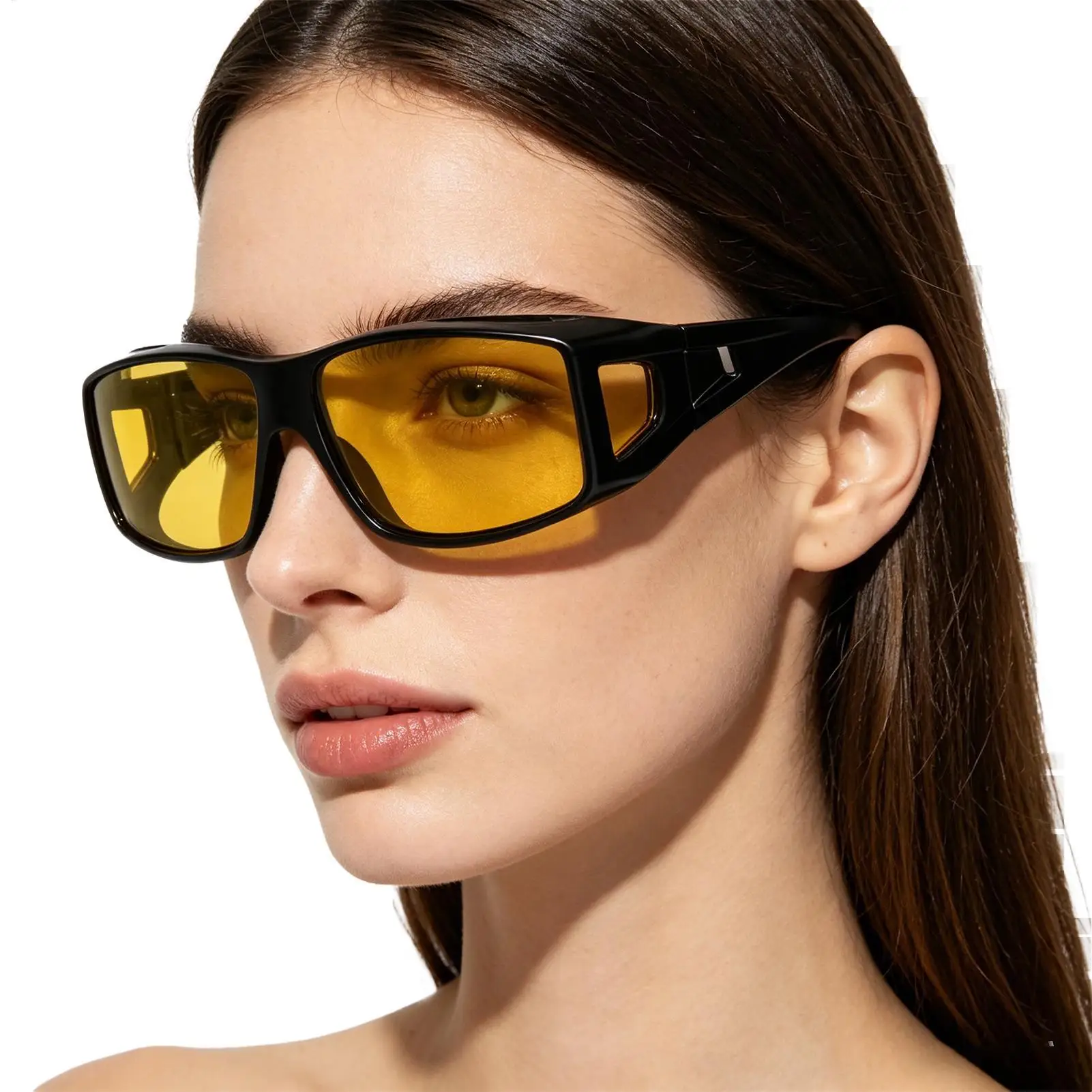 

For Home Night Vision Glasses Polarized Adjustable Lens Sunglasses Women Night Driving Glasses For Fishing Mountaineering
