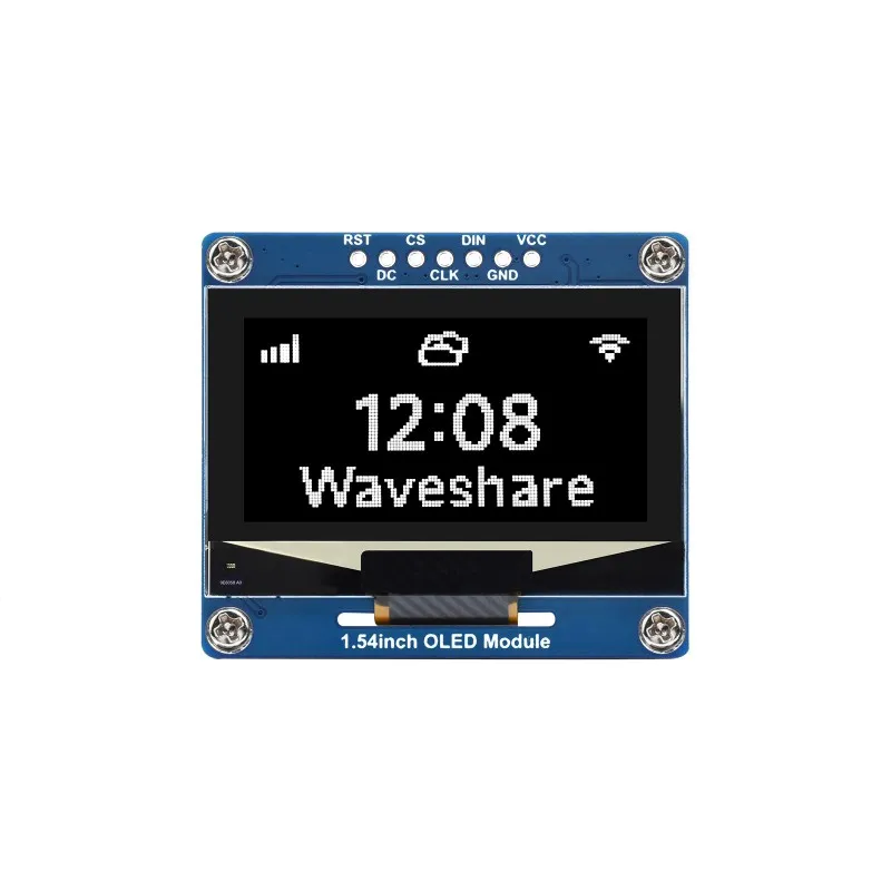 وحدة OLED مقاس 1.54 بوصة من Waveshare، دقة 128 × 64، اتصال SPI / I2C #1