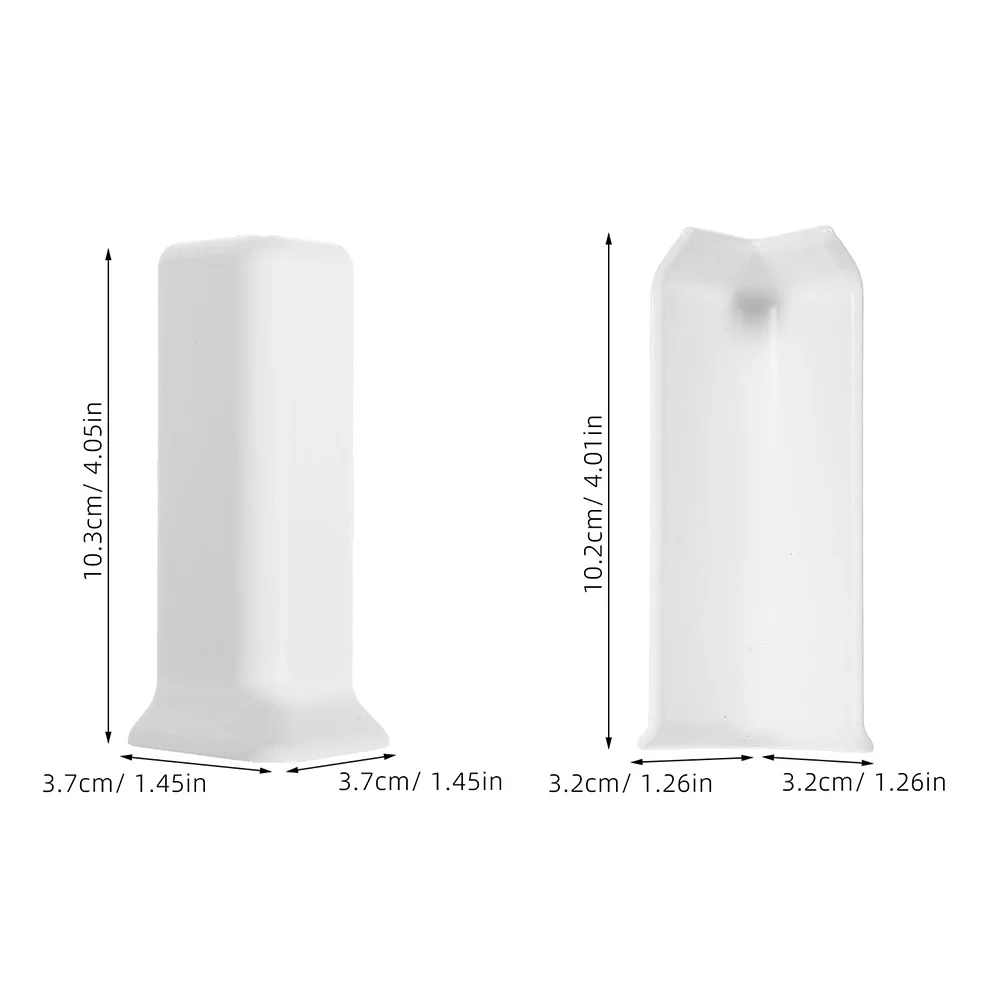 قطعتان من واقيات زوايا الحائط ذاتية اللصق، تصميم سميك، متين وسهل التركيب، أغطية لوح الزاوية اليمنى #6