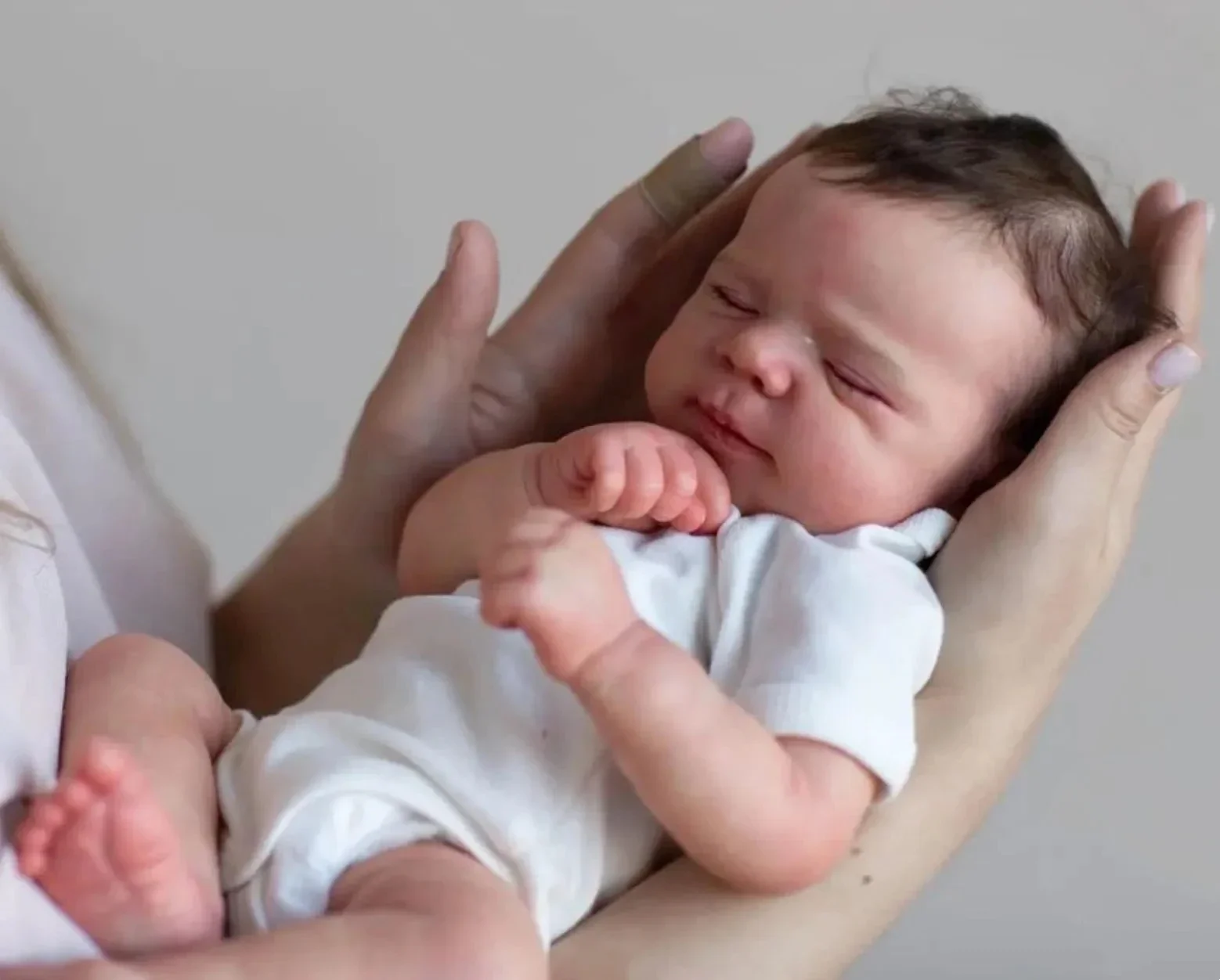Pascale Muñeca Reborn bebé durmiente recién nacido piel 3D detalles - imagen 3