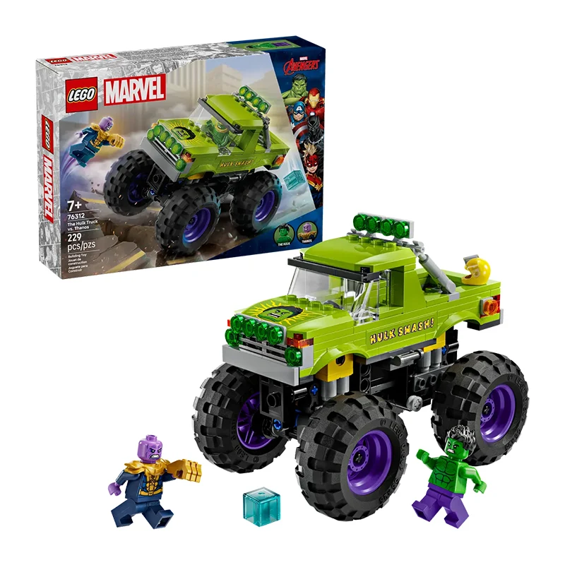 

Lego blocks, Hulk off-road vehicle battle, Thanos puzzle mecha, children's toys, gifts