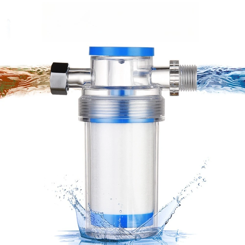 Water Filter with PP Cotton Filter Element Universal Purifier Remove Mud Sand Output Shower Faucet Strainer for Kitchen Bathroom