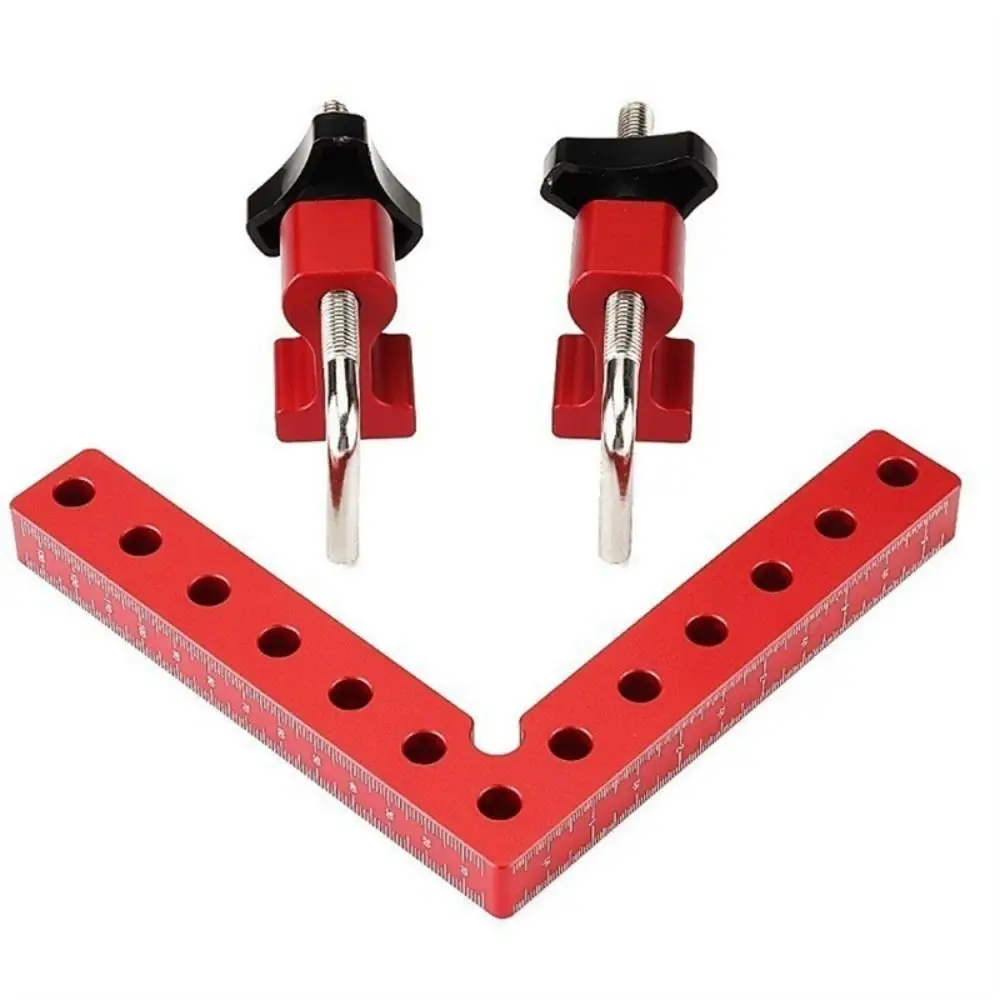 3 Pcs 90 Degrees Metal Clamps Fixed Aluminum Alloy Positioning Clip Right Angle Manual Corner Clamping Tools Hand Fixing Tool