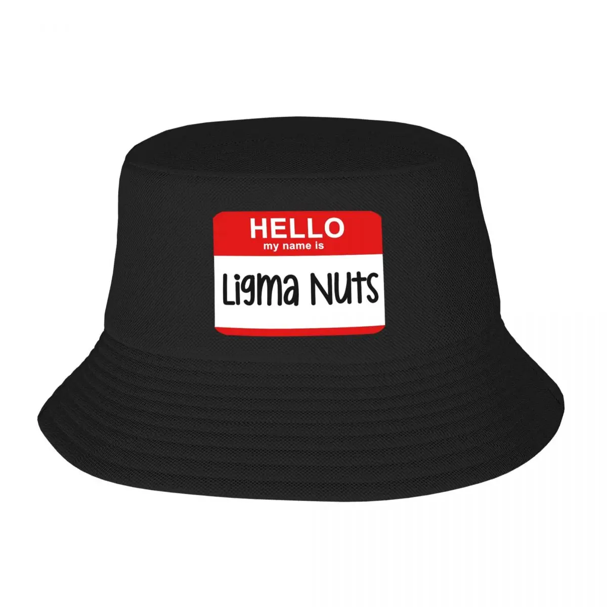 Hello My Name Is Ligma Nuts Funny Name Prank Bucket Hats Panama For Kids Bob Hats Outdoor Fisherman Hats Fishing Unisex Caps