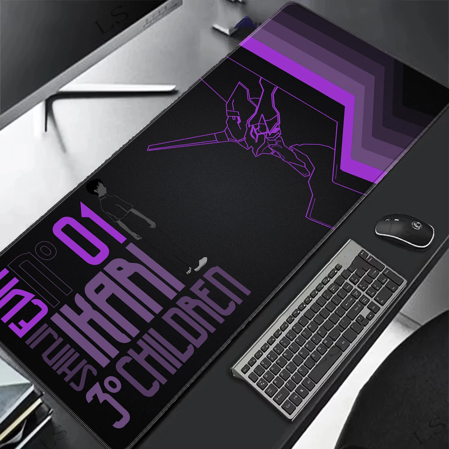 Evangelion Mauspad HD Großes Gaming-Mauspad Anime EVA Erweiterte Schreibtischunterlage Computer-Tastaturunterlage für Büro Laptop Otaku Geschenk – Detail 13