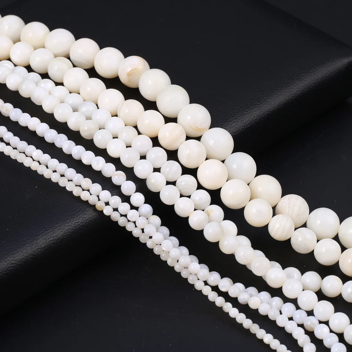 Natural shell beads Round shape Mother of pearl loose isolation bead for Jewelry Making DIY for bracelet necklace Accessories