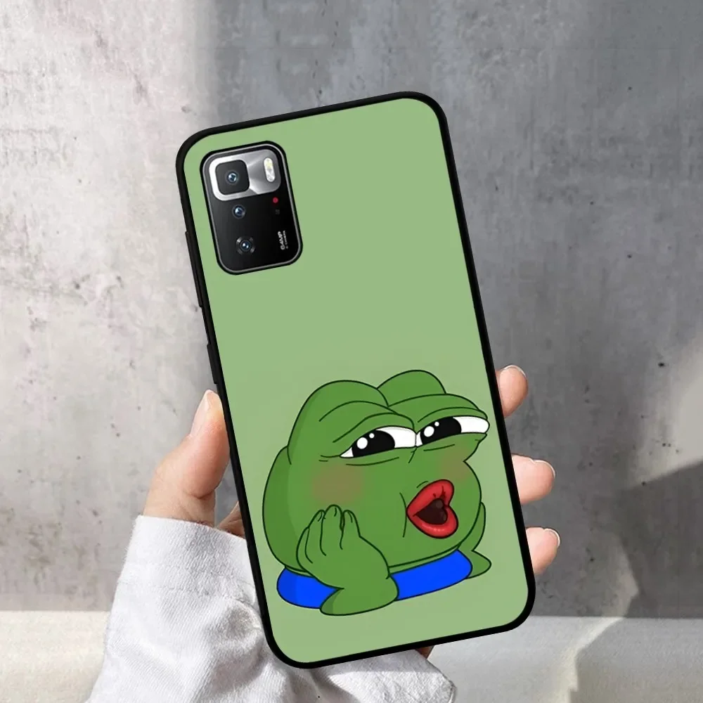 S-Sad F-Frog P-Pepes Phone Case For Redmi Note 4 X 5 A 6 7 8 T 9 9S 10 11 11S 11Epro Poco M3 pro