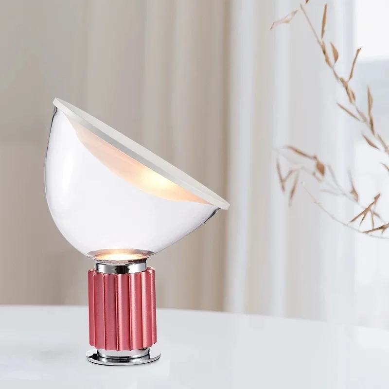 Nordic Simple Modern Designer Creative Industrial Style Glass Radar Desk Lights for Bedroom Bedside Living Room Study