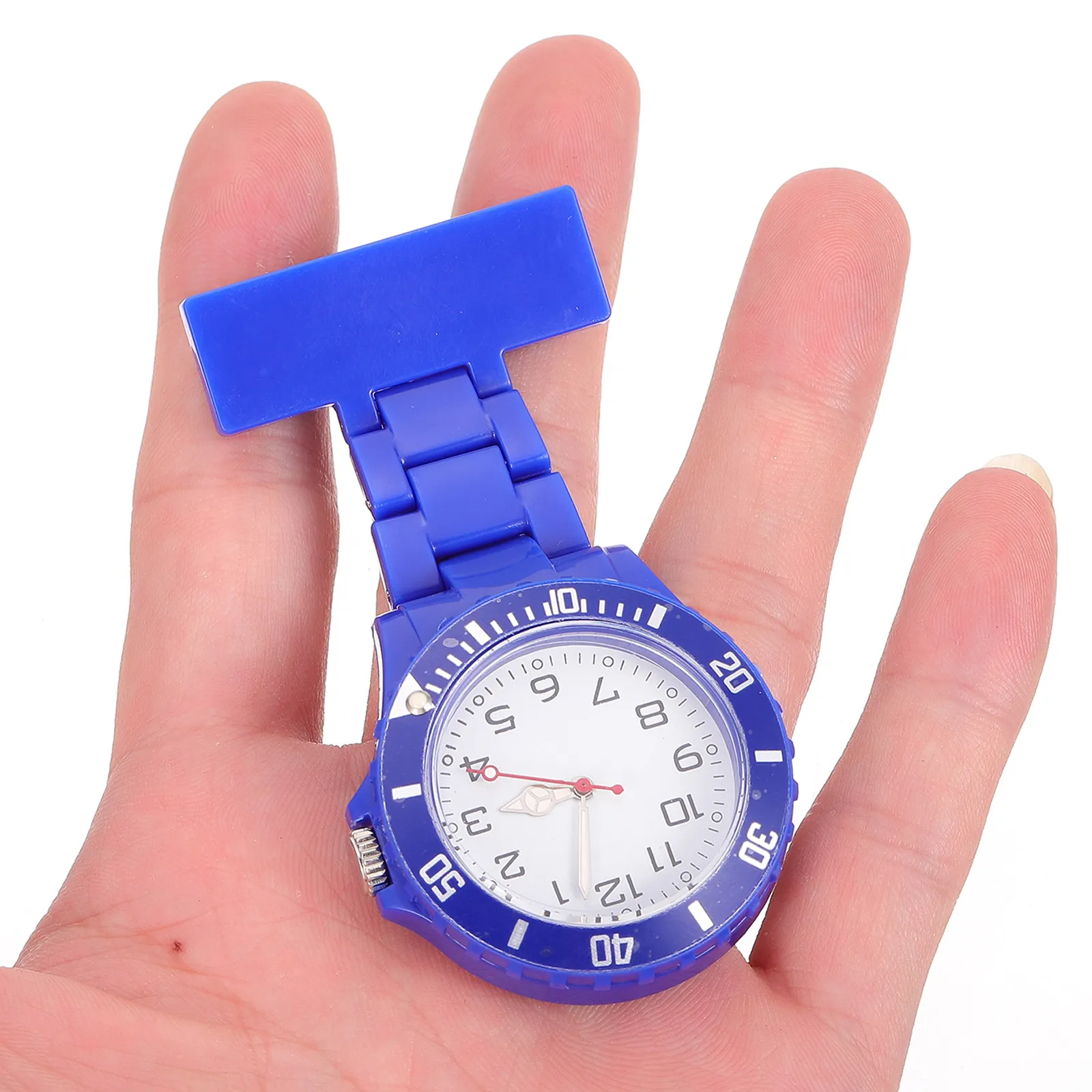 

Карманные кварцевые часы для медперсонала, 1 шт., с люминесцентными стрелками, водонепроницаемые, светящиеся в темноте, для медсестер, незаменимый помощник на работе