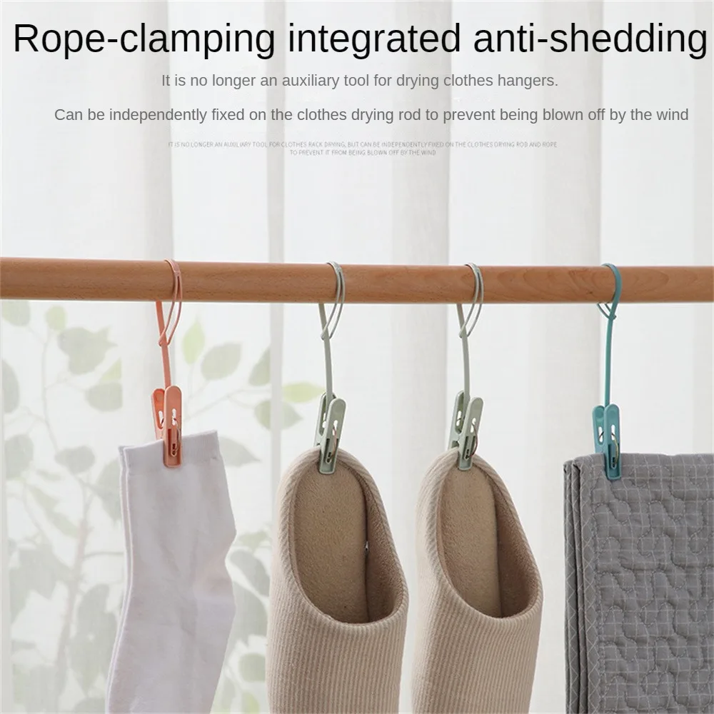 

Hanging Clothes At Home Portable Versatile Handy Time-saving Efficient High-quality Durable Clothesline Clips Hanging Clothes